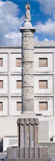 COLONNA DI SANT’ANTONIO, 1954, I Santi Patroni della città e La cavalcata di Giovanni Maria Angioy, Sassari, piazza Sant’Antonio