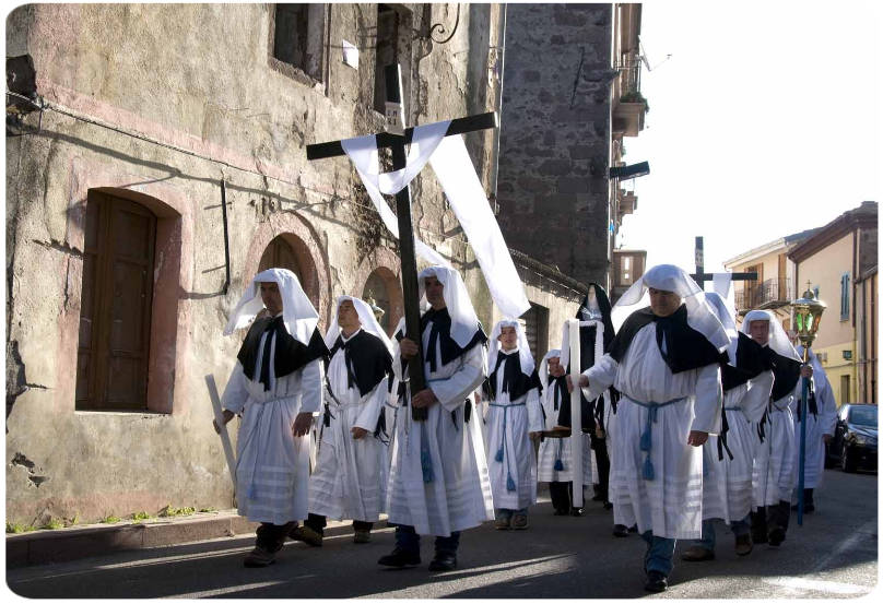 Giro delle Chiese mattino del Venerdì Santo a Bortigali