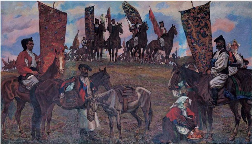 LA SAGRA DI SAN COSTANTINO, 1927 opera di Filippo Figari.