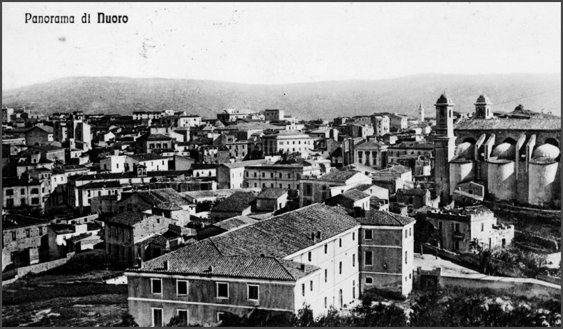 Panorama di Nuoro l'Atene Sarda. Biografia di Sebastiano Satta.