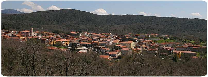 Panorama di Austis paese in provincia di Nuoro Sardegna. Panorama di Austis paese in provincia di Nuoro Sardegna.