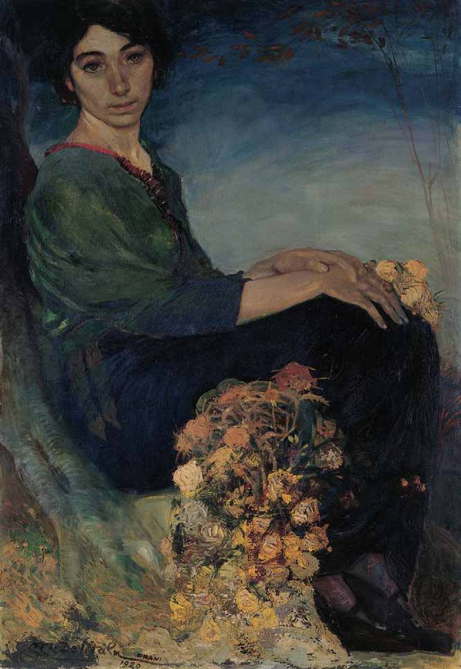RITRATTO DELLA SORELLA ANITA (1915), Mario Delitala. RITRATTO DELLA SORELLA ANITA (1915), Mario Delitala.