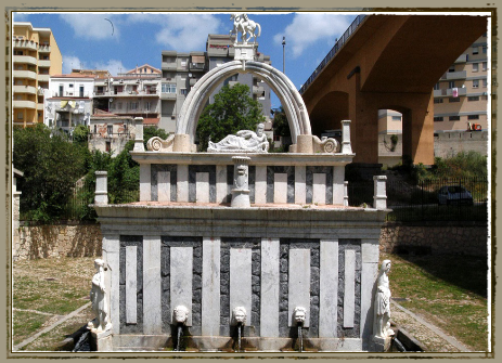 Sassari, fontana monumentale Monte Rosello, L’età aragonese e spagnola in Sardegna.