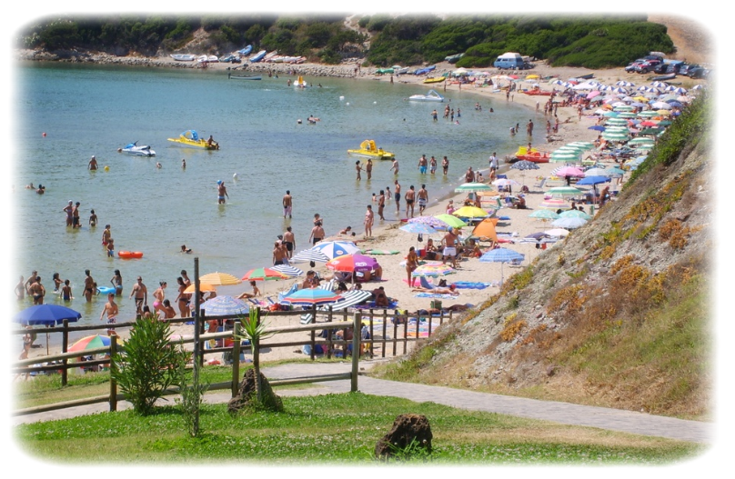 Come arrivare alla spiaggia di Pòglina che si trova a Marina di Villanova località turistica del comune di Villanova Monteleone poco più a sud di Alghero.