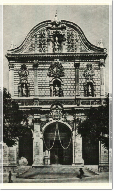 Duomo di Sassari foto storica del novecento