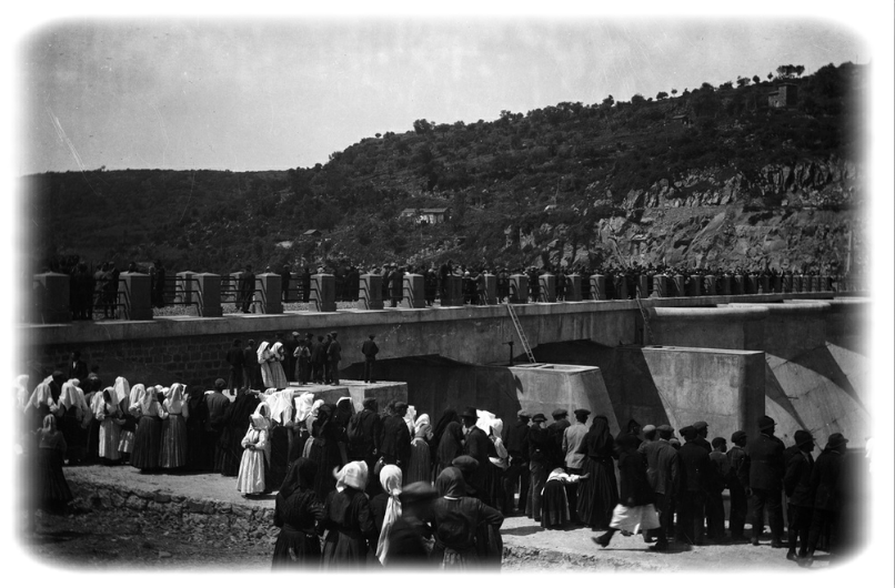  Ula Tirso (OR) - Inaugurazione della diga sul fiume Tirso in localit Santa Chiara - 28 aprile 1924 foto storica di Guido Costa